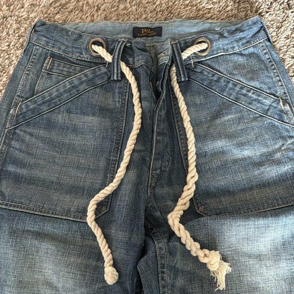 Polo by Ralph Lauren capri pants with rope belt - Picture 2 of 8